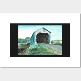 Sawmill Creek Covered Bridge Posters and Art